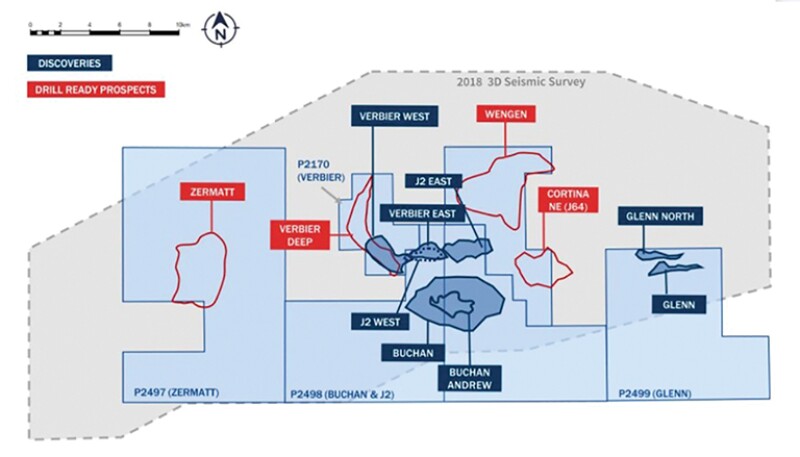 Four drill-ready prospects in the Greater Buchan Area.