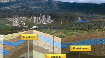 Cover of SRMS showing striations of earth under processing plant