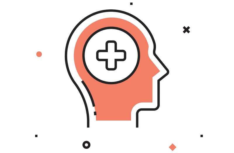 Mental Health Icon. Healthcare and Medical Concept Vector Illustration