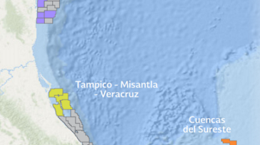 Mexico’s round 3.1 resulted in 16 of 35 shallow-water blocks being awarded to 14 companies from 10 countries. Source: Mexico’s National Hydrocarbons Commission. Basin