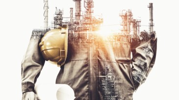 Future factory plant and energy industry concept.