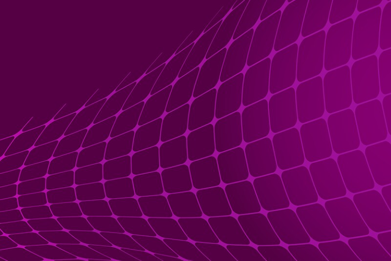 warped mesh on purple background