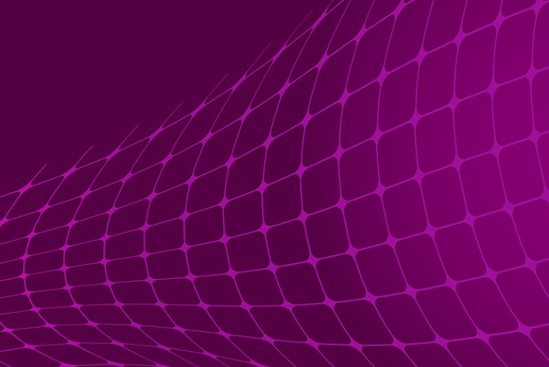 warped mesh on purple background