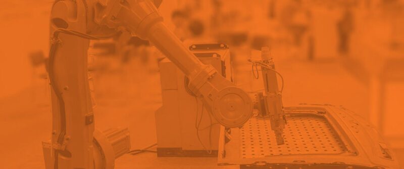 Robotic operations (image has bright orange screen)