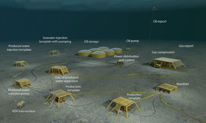 illustration of a subsea factory