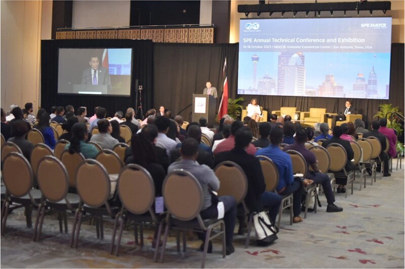 Med Kamal, 2023 SPE President, opens LACPEC in Trinidad and Tobago.