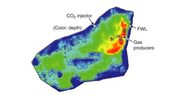 Fig. 1—Well locations for full-field simulation.