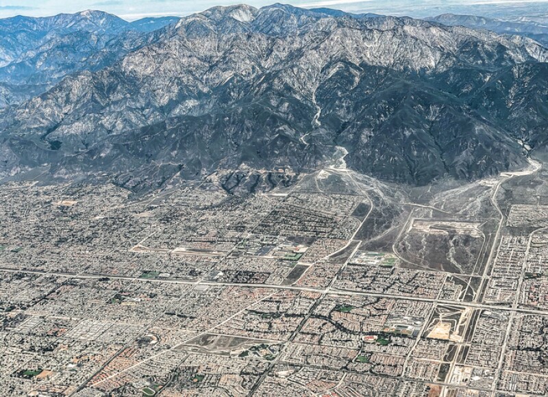 San Gabriel Mountains and Los Angeles Basin