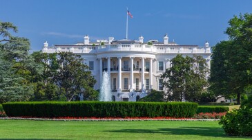White House on a Clear Sky