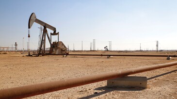 Pump jack in Oman