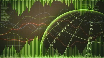 Global commerce data analysis bar and line chart with infographics