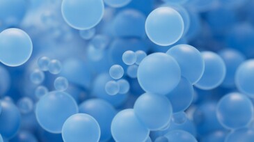 Abstract dense particles spheres background, 3d rendering.