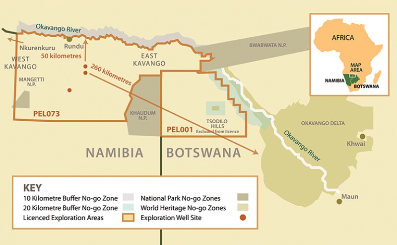 Kavango Basin Map