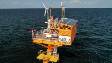 DeNovo Energy's Zandolie unmanned facilities platform located in Block 1(a) off the west coast of Trinidad