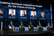 Speakers and attendees during Opening General Session