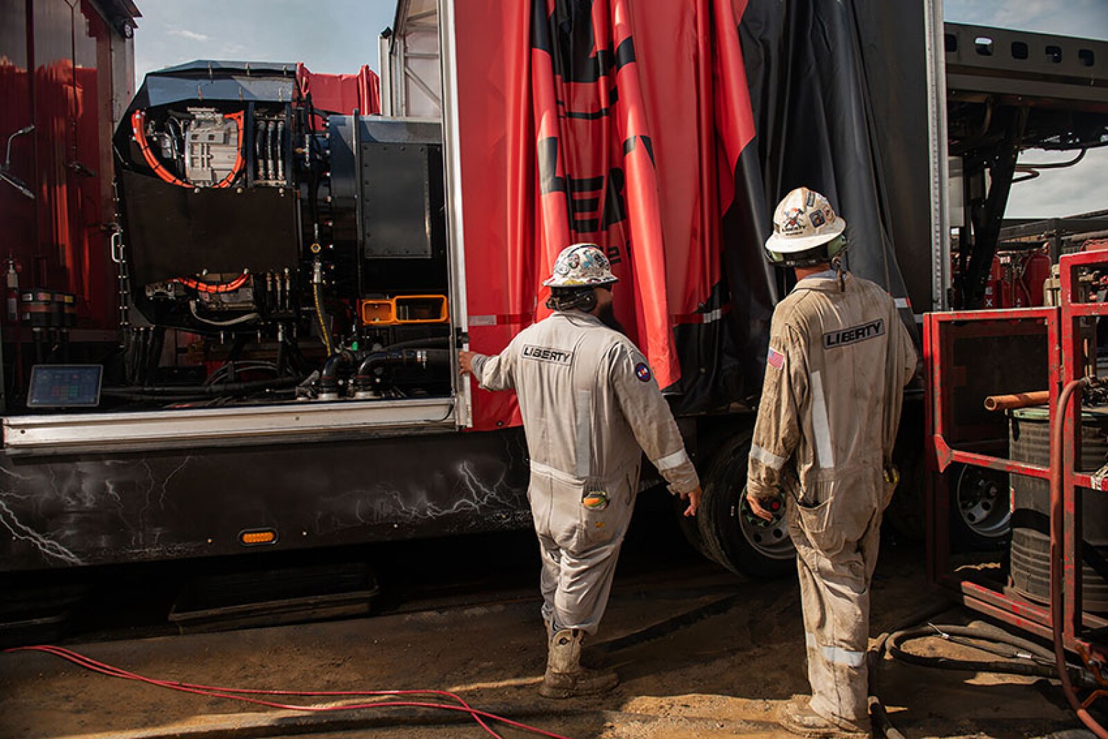 “Electric fleet” is a somewhat misleading term, as the technology is actually powered by on-site gas engines.