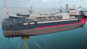 Concept render for the Bay du Nord FPSO, which will host production from multiple fields in the area via subsea tiebacks. Source: Equinor.