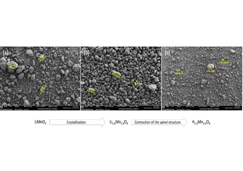 Adsorbent powder SEM images