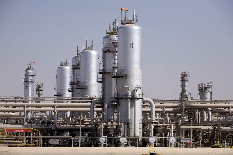 The Abqaiq oil-processing facility, located 60 km southwest of Dhahran in Saudi Arabia's Eastern Province, is the world’s biggest oil-processing and crude-stabilization plant. Source: Saudi Aramco.