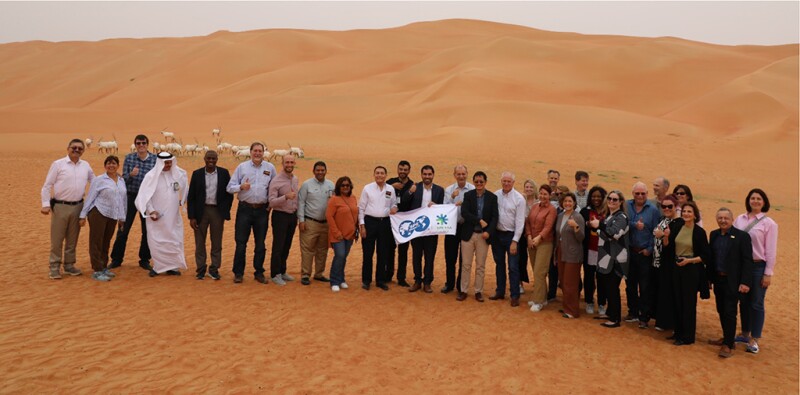 Board members visited the natural wildlife sanctuary close to the Shaybah oil field operations in Saudi Arabia.