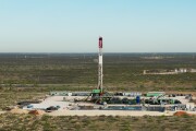 Aerial Shot of a Gas Well in Texas on Sunny Day