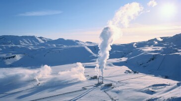 Iceland, South Central Iceland, Nesjavellir geothermal power plant