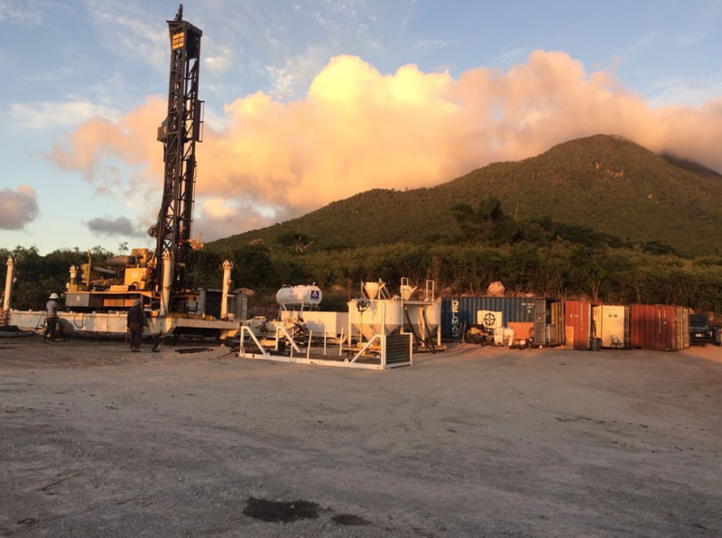 Geothermal drilling test site