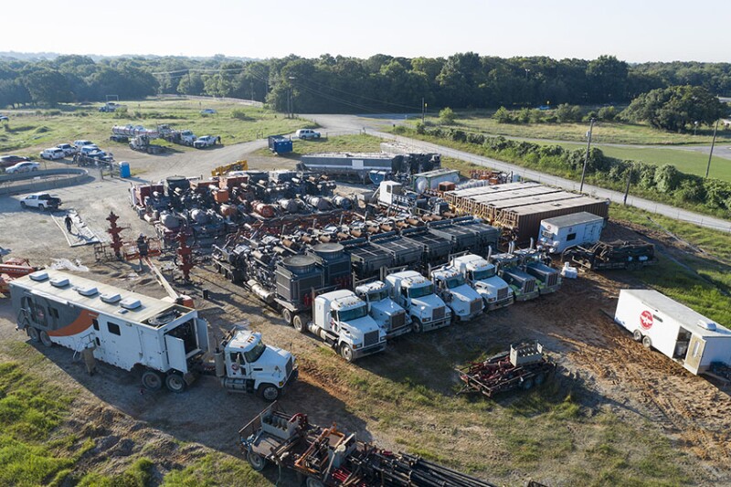 A refracturing operation in the Barnett Shale—one of hundreds that BKV Corp. has recently completed in the mature shale gas play. 