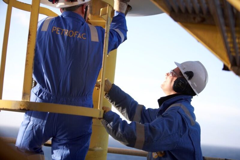 Petrofac workers inspecting equipment