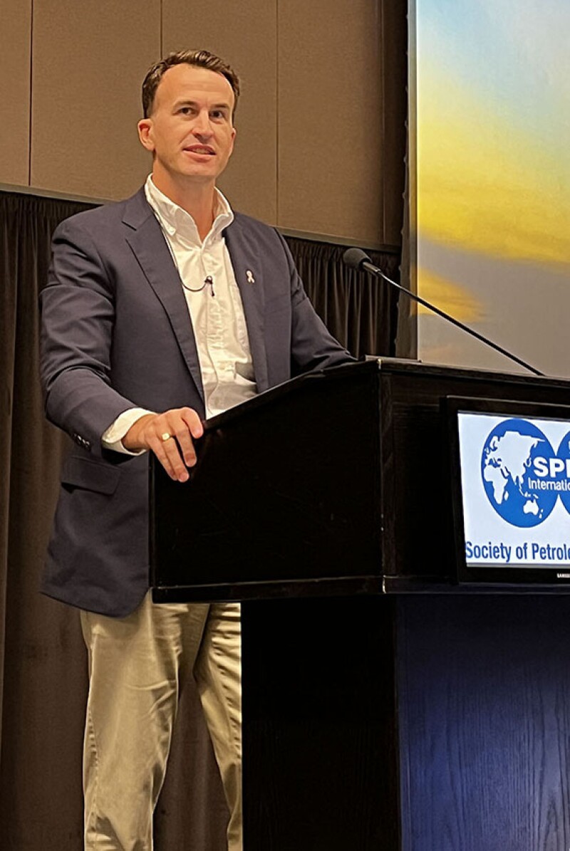 Jye Collins, Texas asset manager, Midland upstream with Chevron. Source: Jennifer Pallanich/JPT.