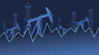 Oil derricks and financial data