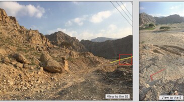 The Wadi Bih outcrop.