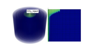 Fig. 1—Reservoir model layout and grid parameters.