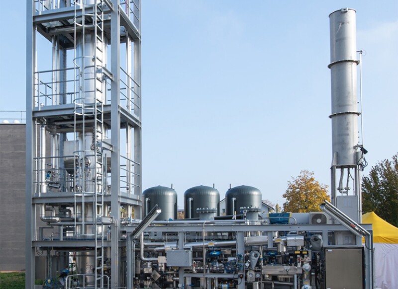 pilot plant in Switzerland to turn hydrogen and carbon dioxide into synthetic gas