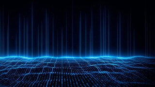 Virtual Data Fields Abstract Cyberspace Technology Background