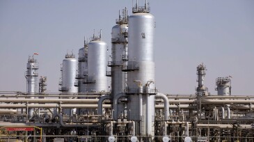The Abqaiq oil-processing facility, located 60 km southwest of Dhahran in Saudi Arabia's Eastern Province, is the world’s biggest oil-processing and crude-stabilization plant. Source: Saudi Aramco.