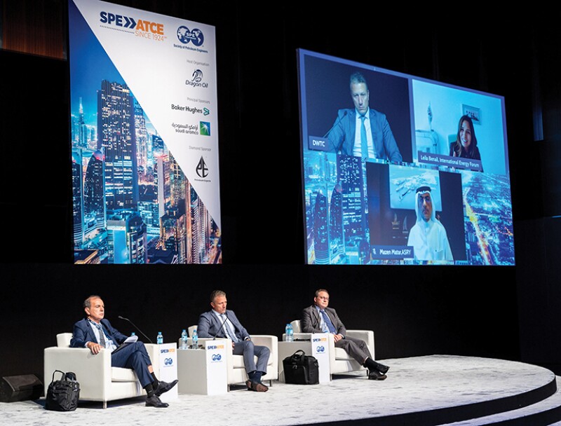 Panel session at 2021 SPE Annual Technical Conference and Exhibition (ATCE) held in Dubai in September.