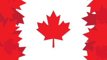 Graphic representing Canadian flag