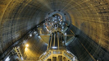 Inside Equinor’s Troll A platform leg in the North Sea