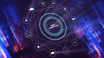 Edge computing digital background