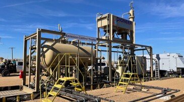 The ECT receives wellhead fluid and uses a combination of heat and gravity in a closed-loop process to separate water, oil, and gas.