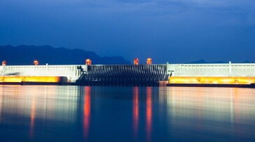 majestic three gorges dam all light on