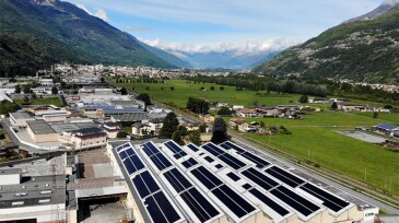 Solar panels in Massa, Italy