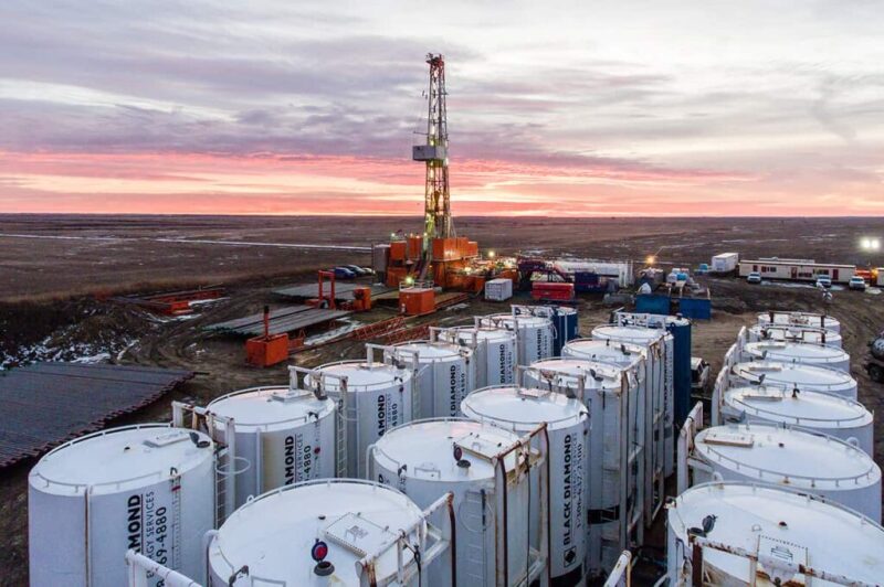 A geothermal drilling site in southern Saskatchewan. Source: Deep Earth Energy Production