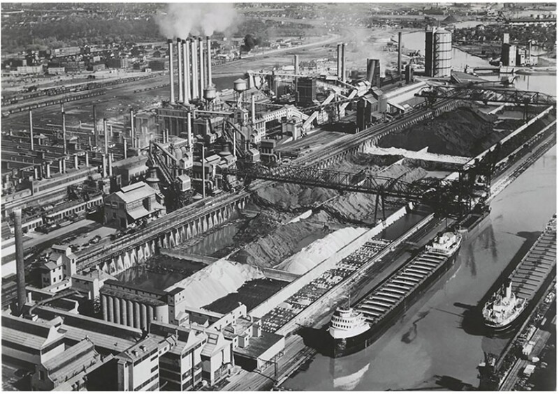 Ford Model-T River Rouge factory in 1930. Source: Free Library of Philadelphia.