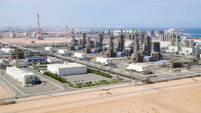 Industrial activity in Abu Dhabi