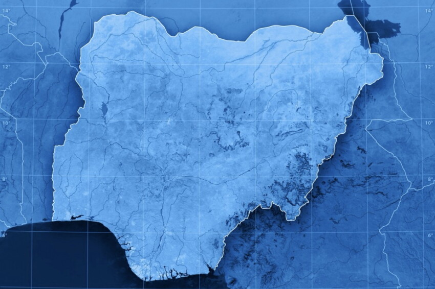 Nigeria Topographic Map