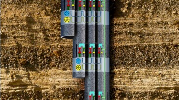 Fig. 1—Intelligent-pipe permanent transmission mode.