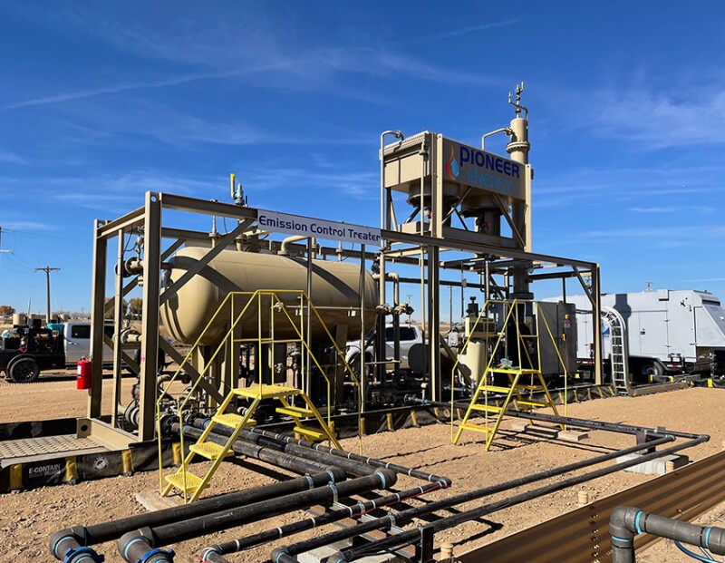The ECT receives wellhead fluid and uses a combination of heat and gravity in a closed-loop process to separate water, oil, and gas.