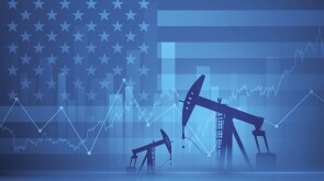 Financial background - oil derricks